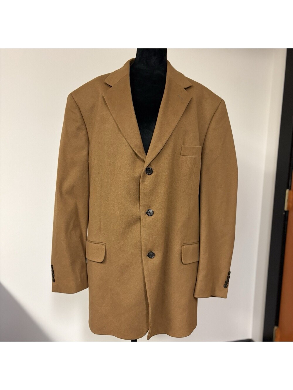 Etienne Aigner Men's Camel Wool Cashmere Blend Blazer Jacket Size 48